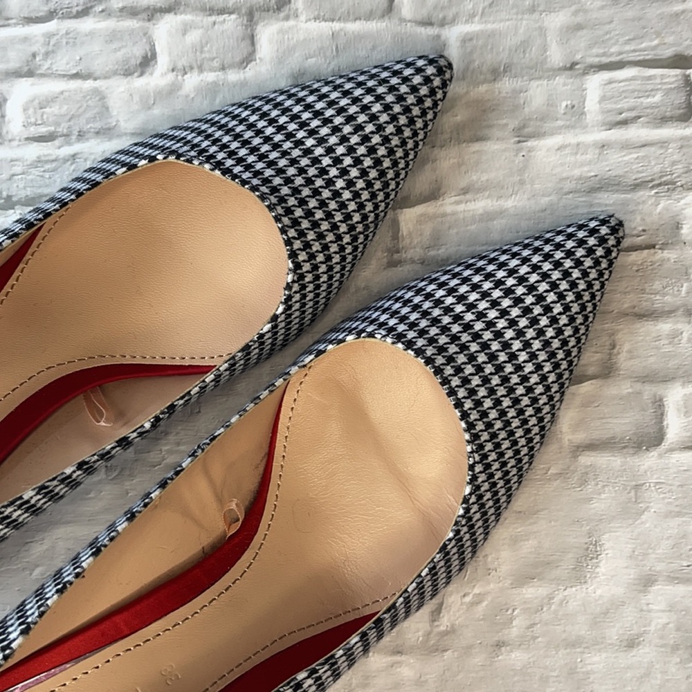 ZARA | Houndstooth print block heels - Picture 6 of 10